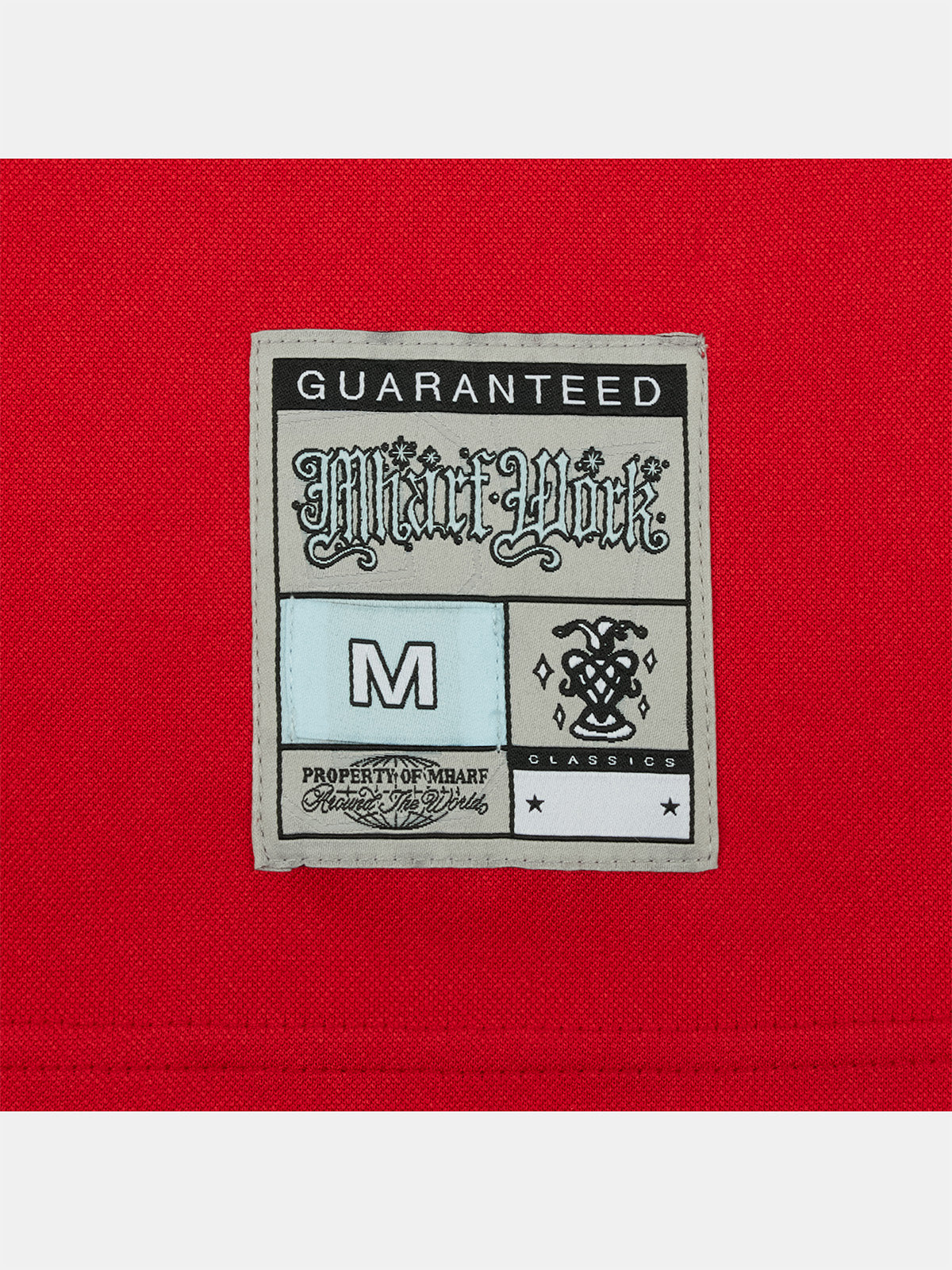 MHARF Red 87 Patch Embroidery Bar Stripe Hockey Jersey