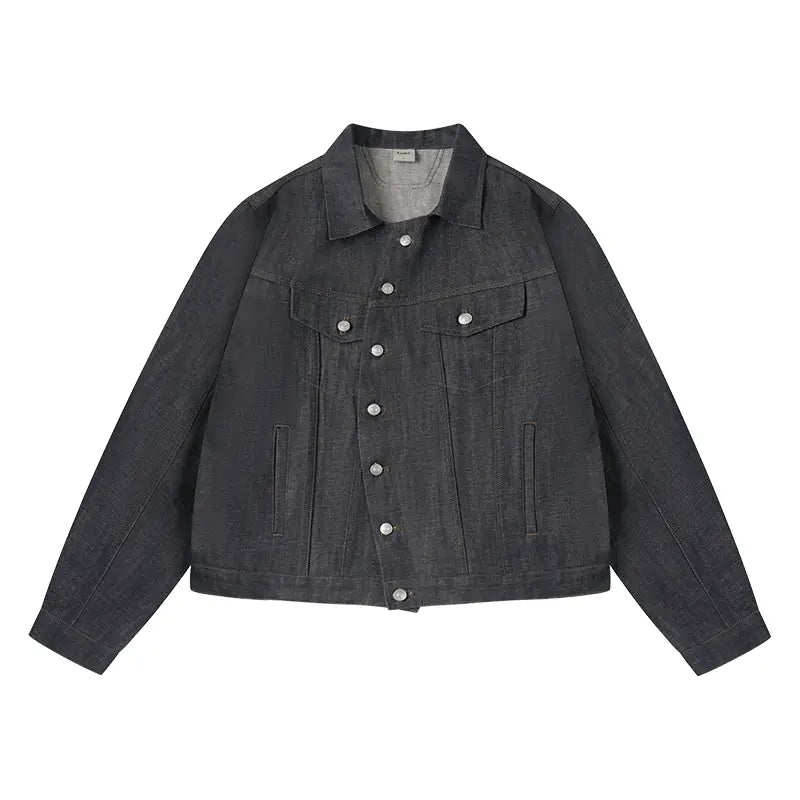 Labt Cowboy Wave Button Denim Jacket