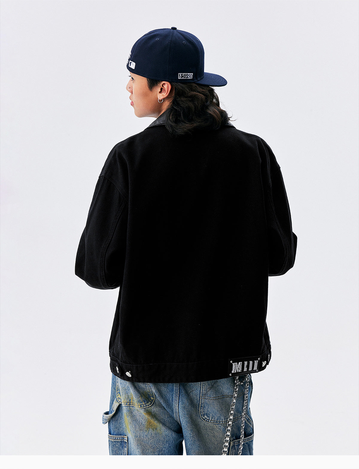 MEDM Turquoise Metal Patch Detroit Jacket