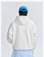 MEDM Basic Letter Logo Suede Hoodie