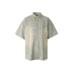 1807 Paisley Washed Denim Short Sleeve Shirt