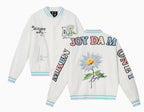 MEDM Daisy Floral Varsity Jacket