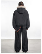 F3F Select Fur Lining Hoodie MA-1 Bomber Flight Jacket