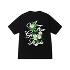 AFGK Flower Embroidered Logo Print Tee