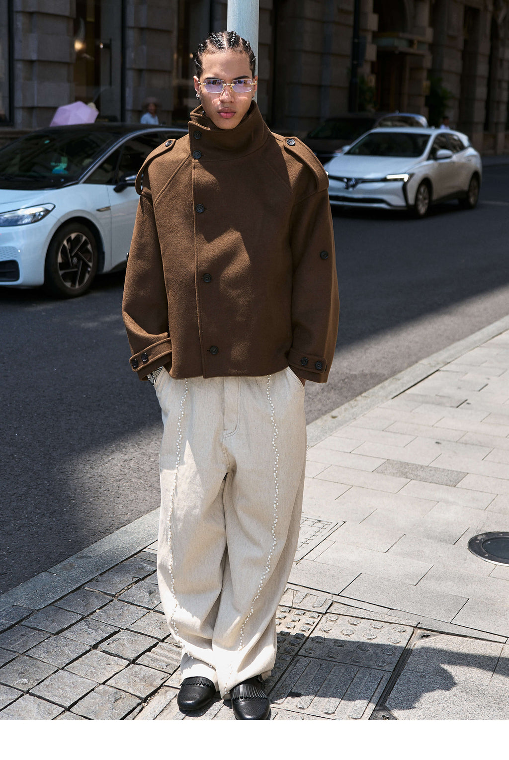 STEEPC Pure Wool Mid Length Coat