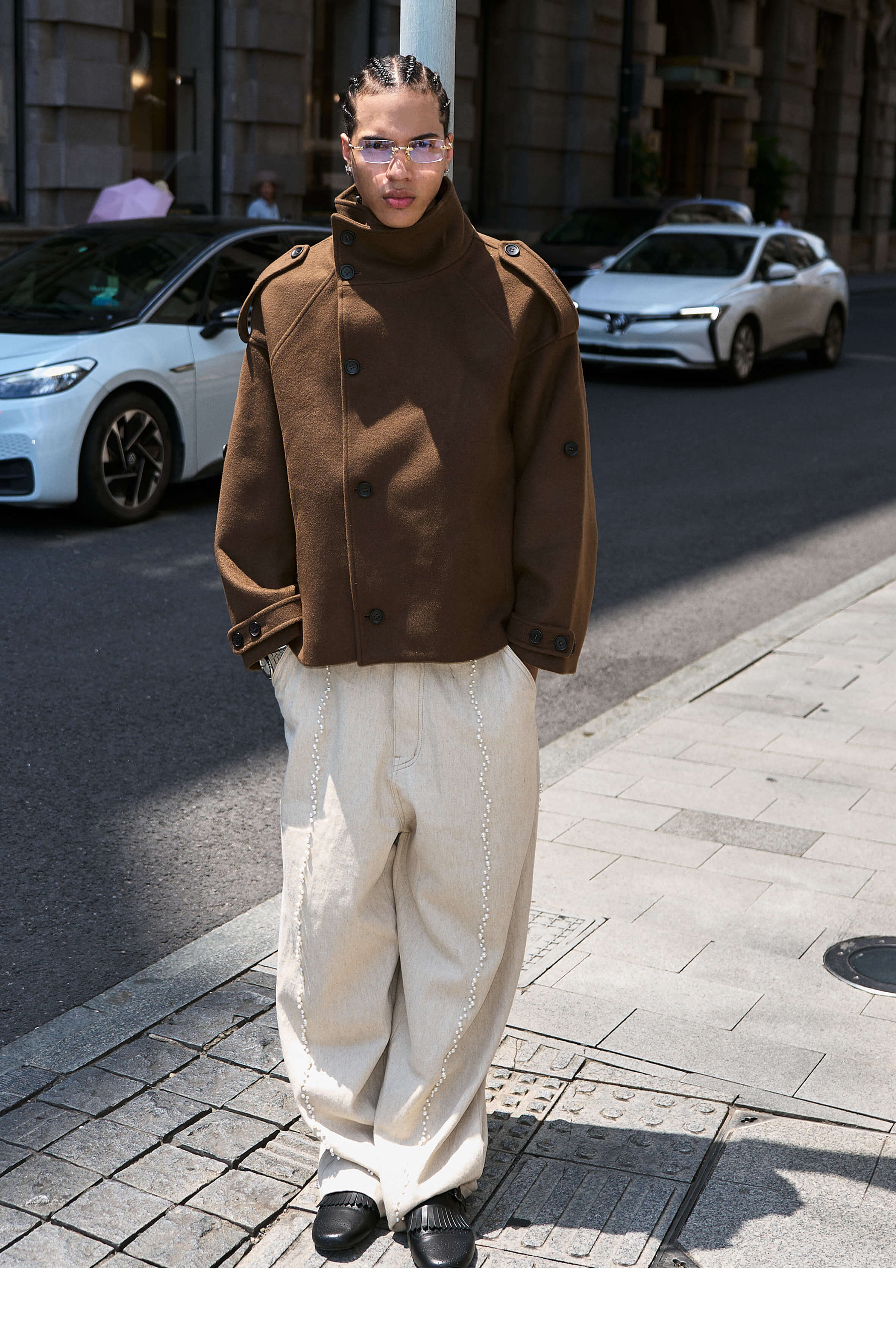 STEEPC Pure Wool Mid Length Coat