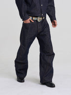 EVILKNIGHT(EK) Classic Tailoring Line Wide-Leg Jeans