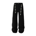 YADcrew Pearl Belt Suit Pants