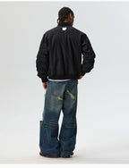 MEDM Crinkled Nylon MA-1 Bomber Jacket