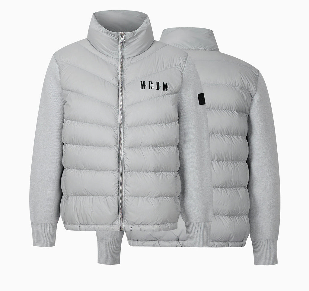 MEDM Shoulder Patchwork Lightweight Down Jacket