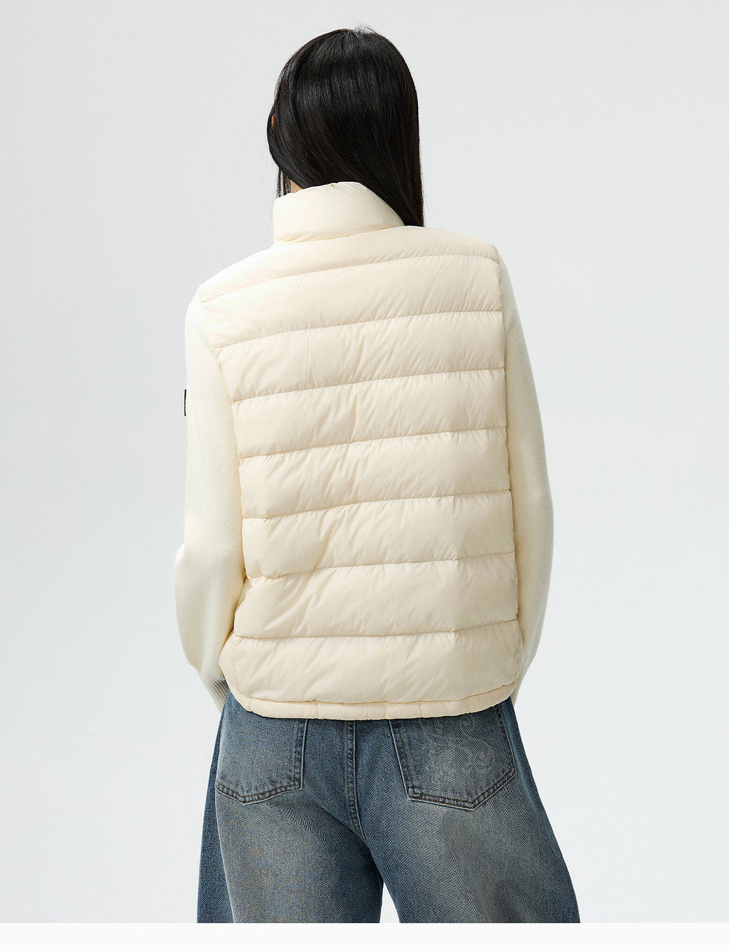 MEDM Shoulder Patchwork Lightweight Down Jacket