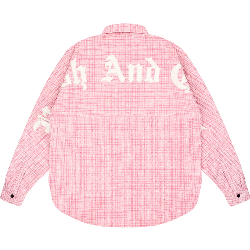 Harsh and Cruel Gothic Logo Flannel Shirt
