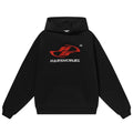 Harsh and Cruel Dynamic Embroidered Logo Loose Hoodie