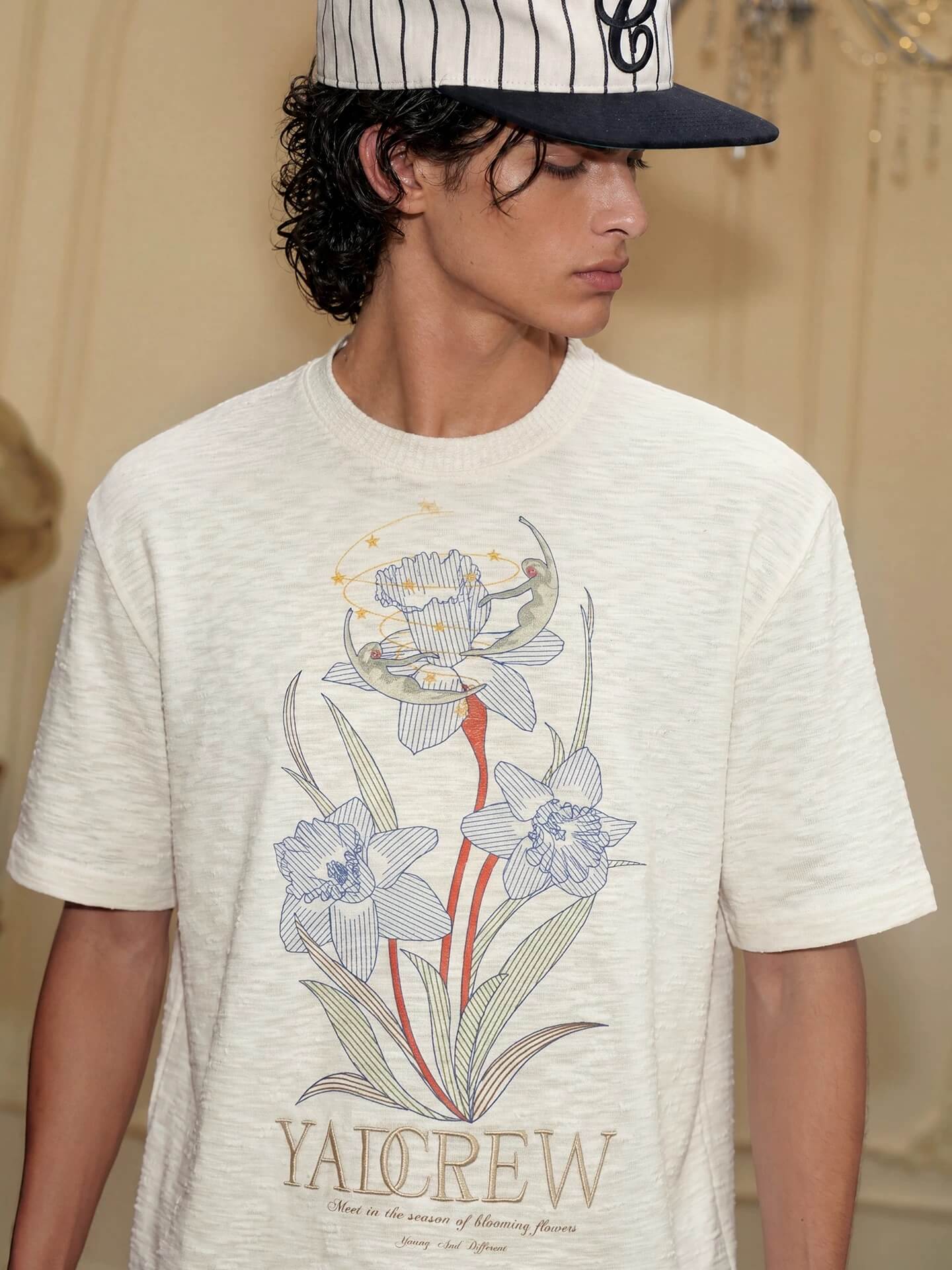 YADcrew Flower and Fairy Print Tee