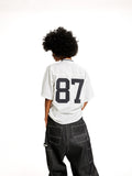MHARF 87 Logo Vintage Mesh Sports Hockey Jersey