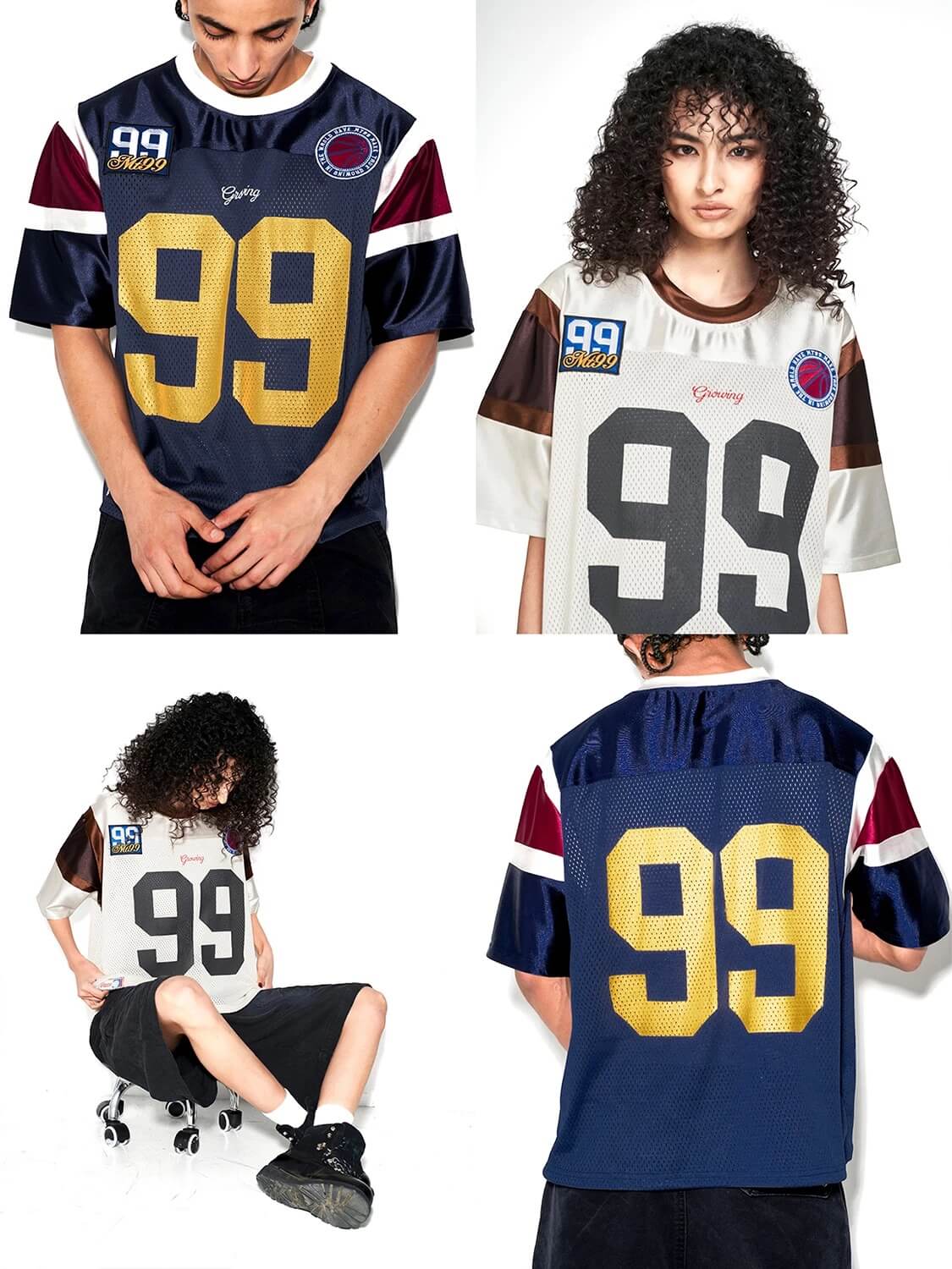 F3F Select 99 Color Block Mesh Short Sleeve Hockey Jersey
