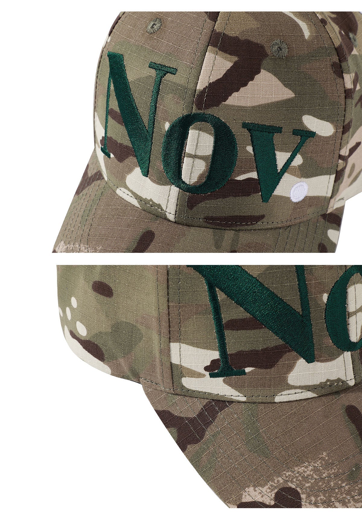 NOVACAM Camouflage NOV Logo Embroidered Dad Hat