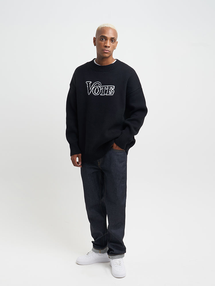 VOTE Logo Knit Sweater