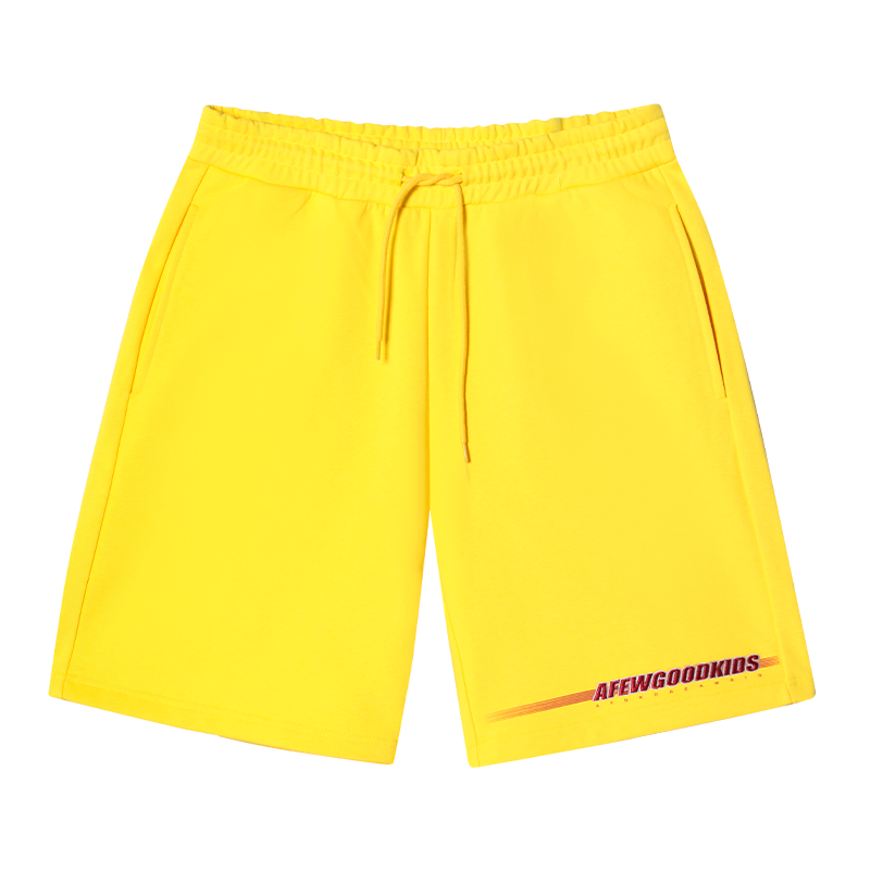 AFGK Embroidery Gradient Sports Sweat Shorts