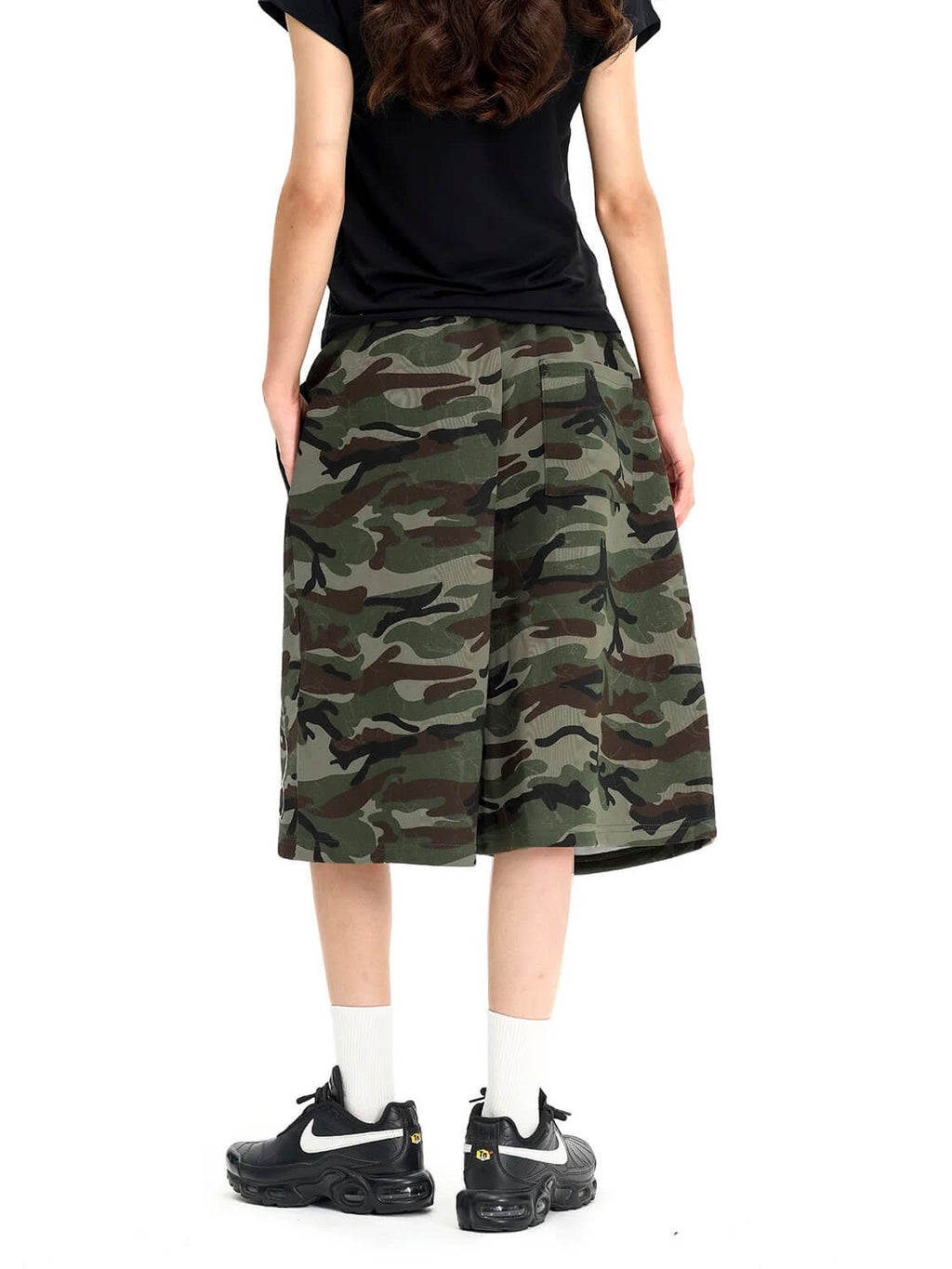 F3F Select Camo Calligraphy Embroidered Baggy Sweat Shorts