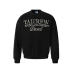 YADcrew Pearl Beadwork Text Typography Sweatshirt