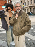 STEEPC Suede Shearling Jacket