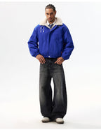MEDM Sherpa Fleece Quilted Work Jacket