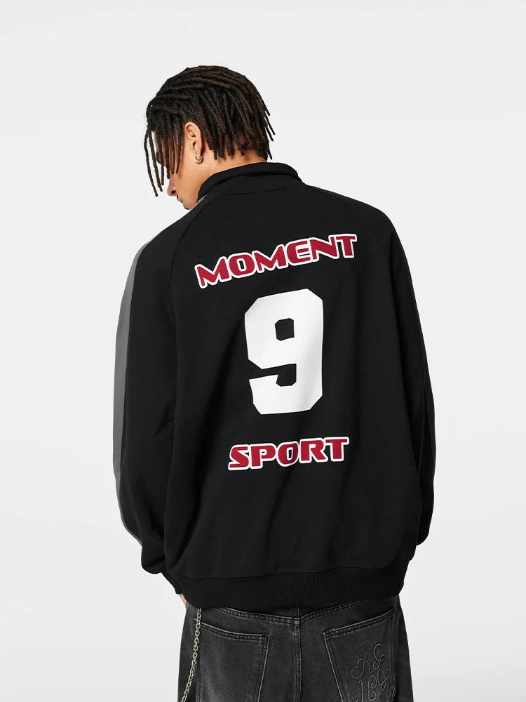 Achock Uniform Designed Half-Zip Sweatshirt