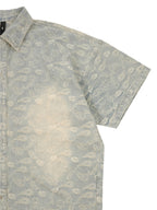 1807 Paisley Washed Denim Short Sleeve Shirt