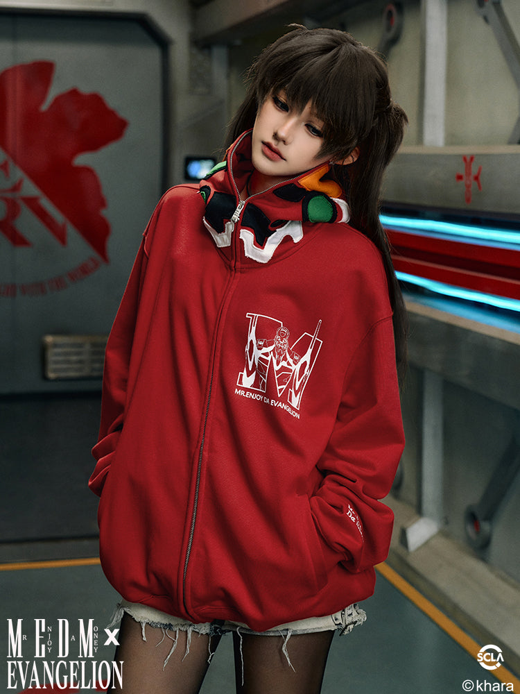 MEDM x EVA Unit-00, Unit-01, Unit-02 Mecha Design Zip-Up Hoodie