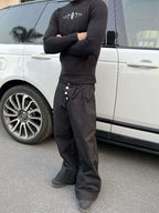 KARMANISTIC Button Fly Baggy Pants