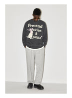 EMPTY REFERENCE Rabbit Kitten Print Sweatshirts