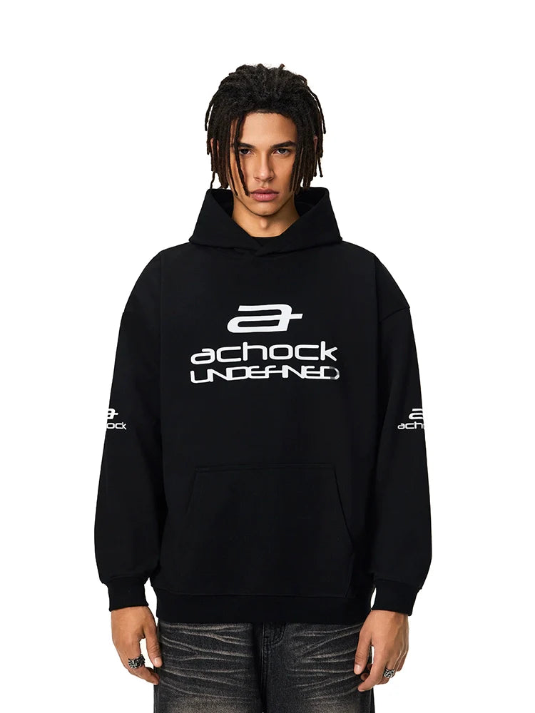 Achock Basic Logo Printed Hoodie