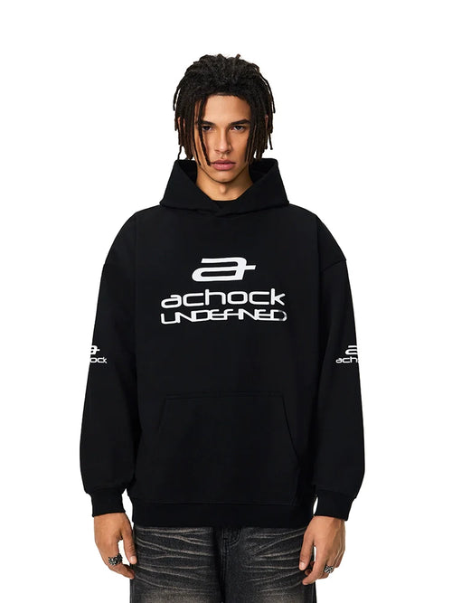 Achock Basic Logo Printed Hoodie
