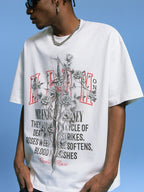 MEDM Sword and Rose Multicolor Diamond Tee