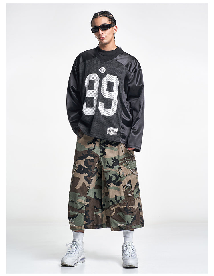 F3F Select 99 Numbered Mesh Long Sleeve Hockey Jersey