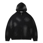 YADcrew x BIPOLAR Mud Dyed Vintage Zipper Hoodie