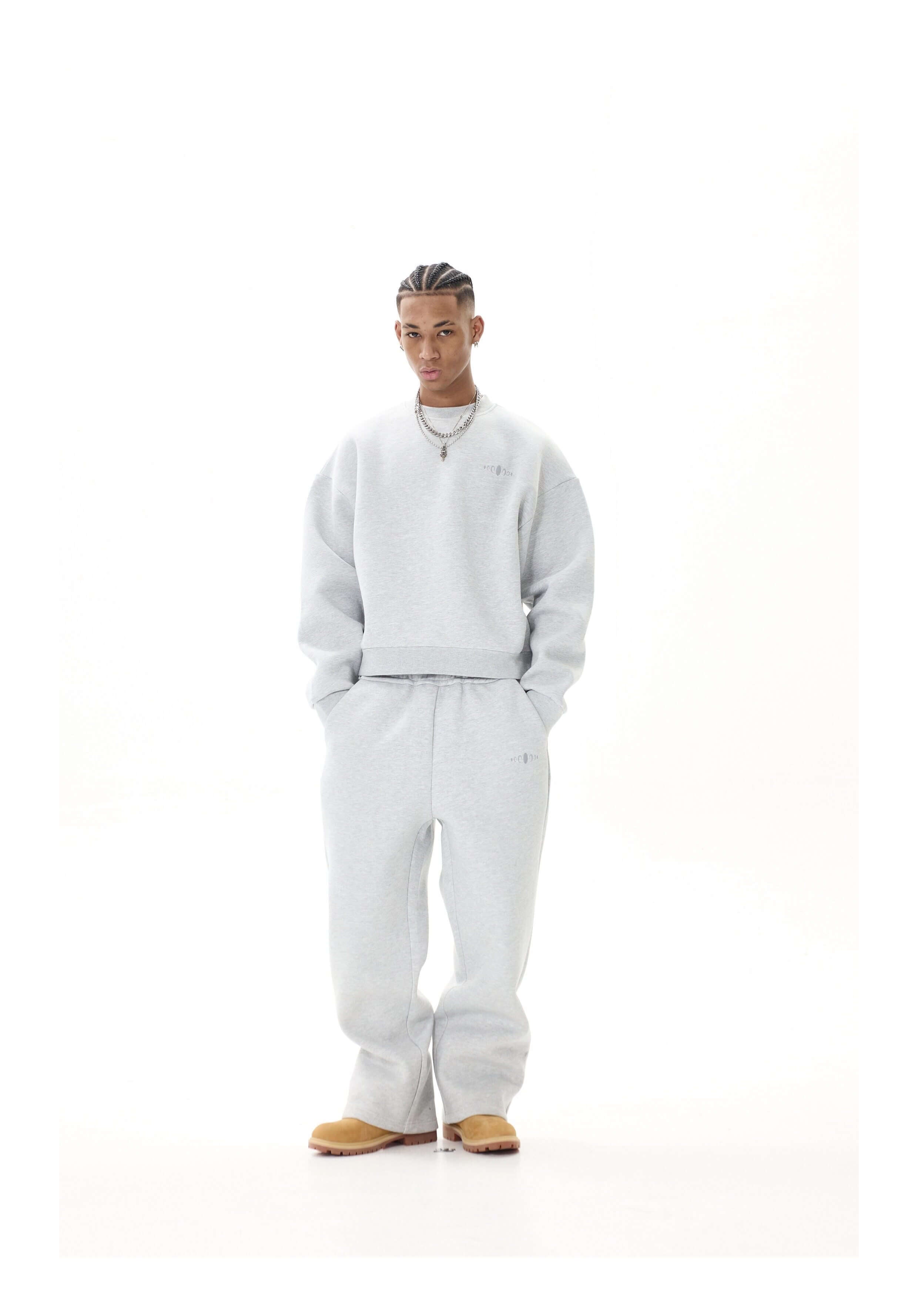 KARMANISTIC Heavyweight Logo Embroidered Baggy Sweatpants