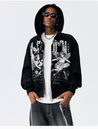 MEDM Angel Patch Zip Up Hoodie