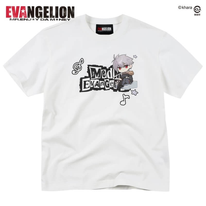 MEDM x EVA NEVER END Cute Character Music Note Graphic Tee
