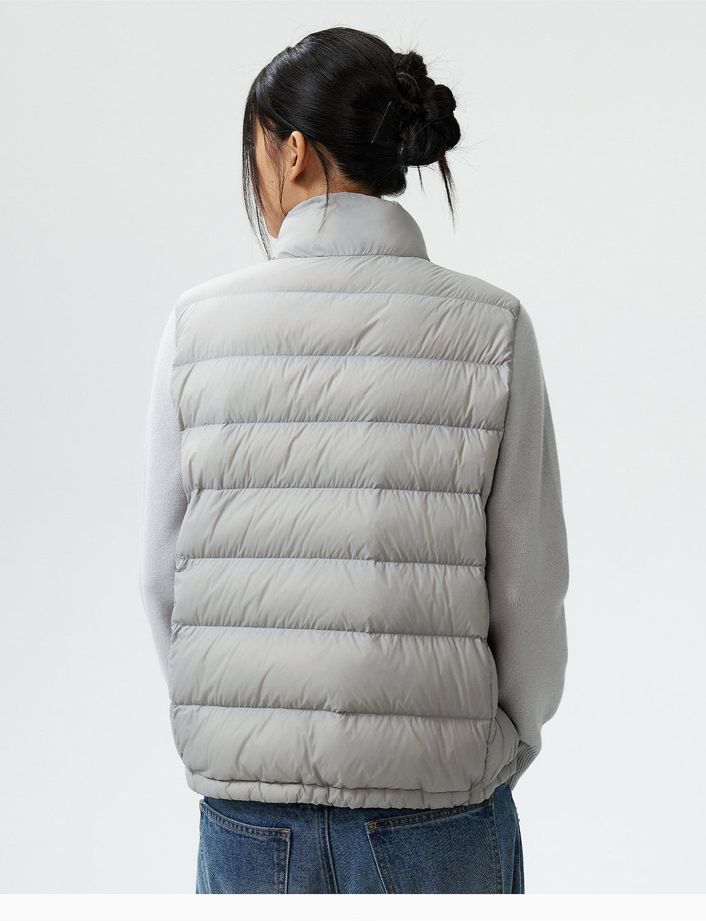 MEDM Shoulder Patchwork Lightweight Down Jacket