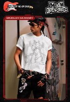 MEDM x EVA NEVER END Character Sketch Graphic Tee