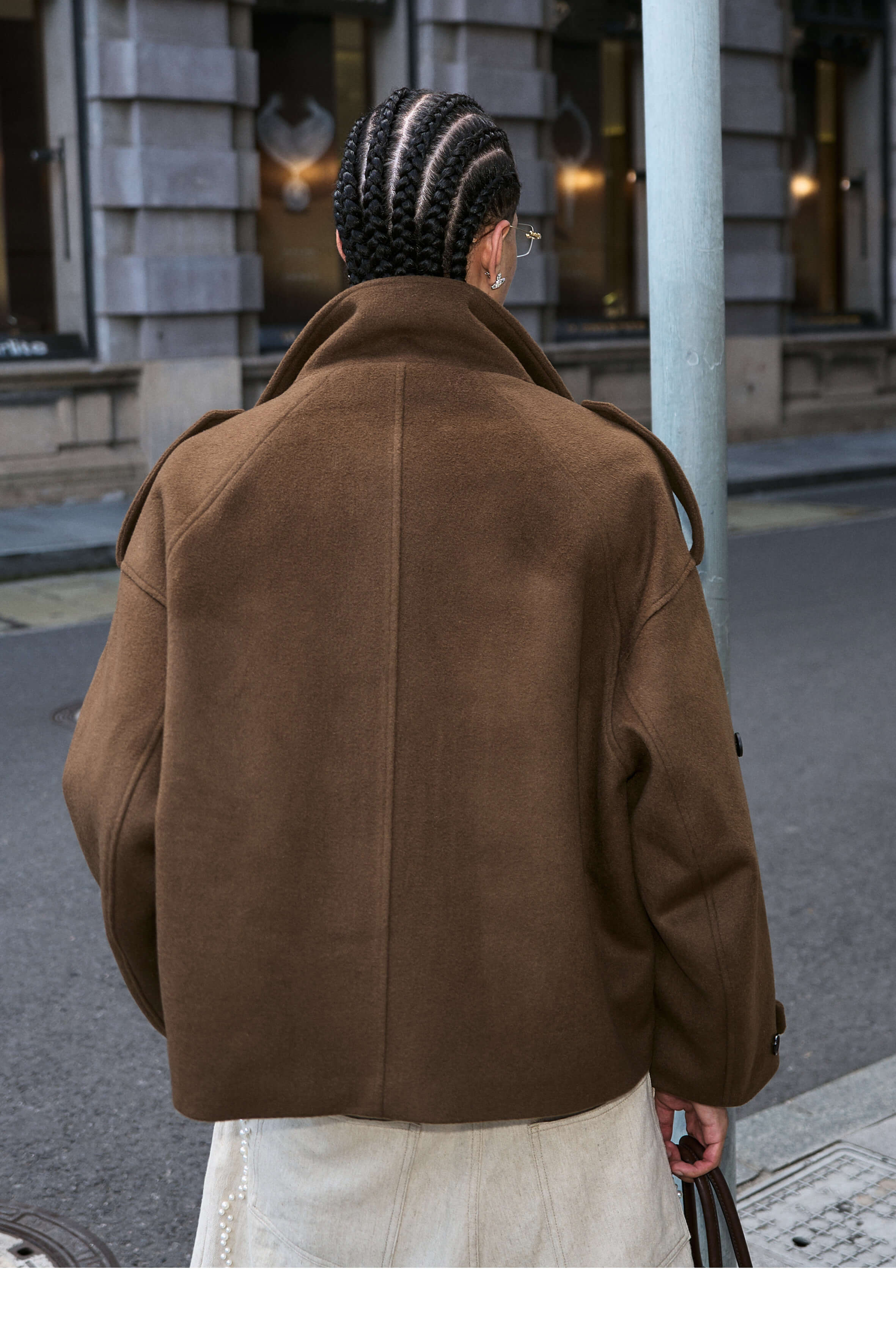 STEEPC Pure Wool Mid Length Coat