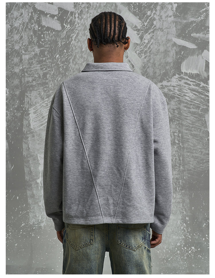 F3F Select Deconstructed Long Sleeve Polo sweatshirt