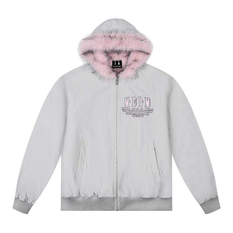 MEDM Fur-Lined Hooded Jacket