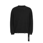 UNDERWATER Ribbon Tape Distressed Knit Sweater