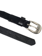 STEEPC Leather Braided Metal Buckle Belt
