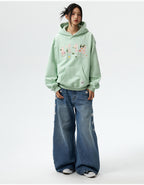 MEDM Mini Patchwork Floral Embroidered Hoodie