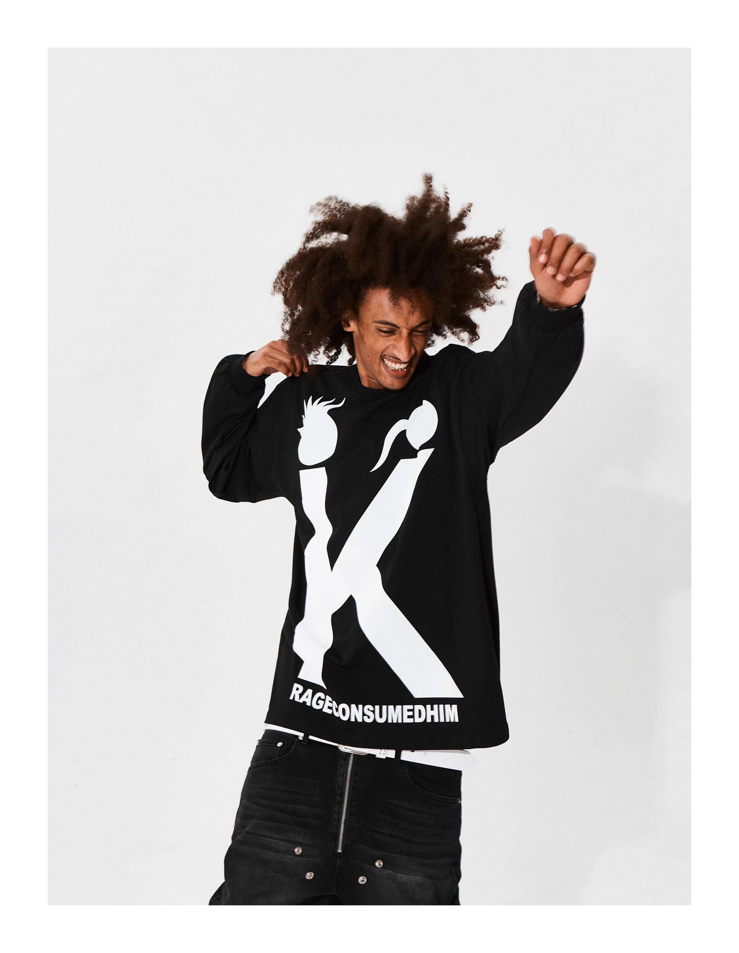 KARMANISTIC Big K Logo Long Sleeve Tee