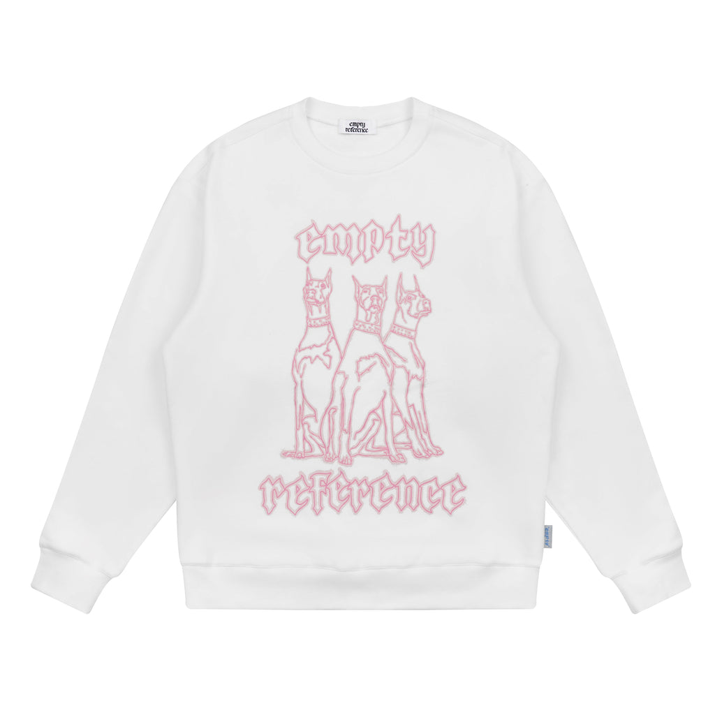 EMPTY REFERENCE Neon Doberman Dog Print Sweatshirts